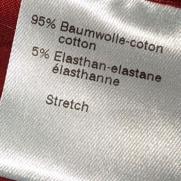 Akris square neck short sleeve cotton t-shirt size 8 classic staple neutral rust - Picture 8 of 10